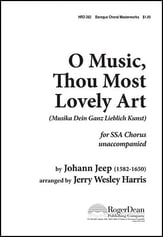 O Music Thou Most Lovely Art SSA choral sheet music cover